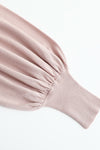 SWAYING/KNIT profile cuffed long-sleeved slim fit pullover SW24RE1T08 light pink PS11
